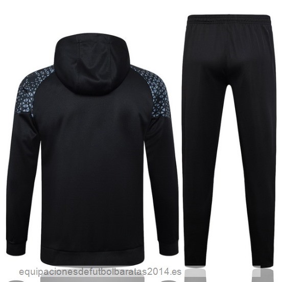 Nuevo Conjunto Completo Chaqueta Con Capucha Marsella 23/24 Negro Gris Baratas